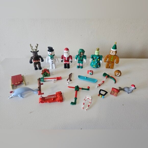 Roblox Advent Calendar Figure Lot Christmas Figures Incomplete - Picture 1 of 6